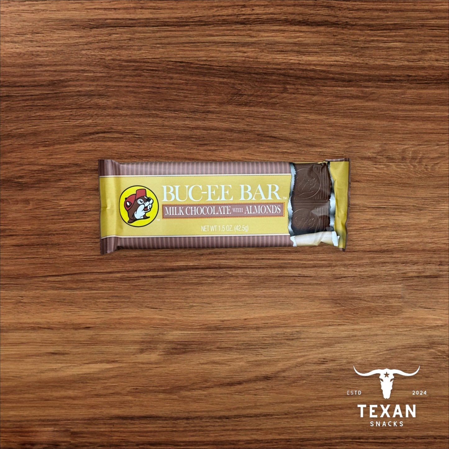 Buc-ee's Chocolate Buc-ee Bar - Milk Chocolate with Almonds