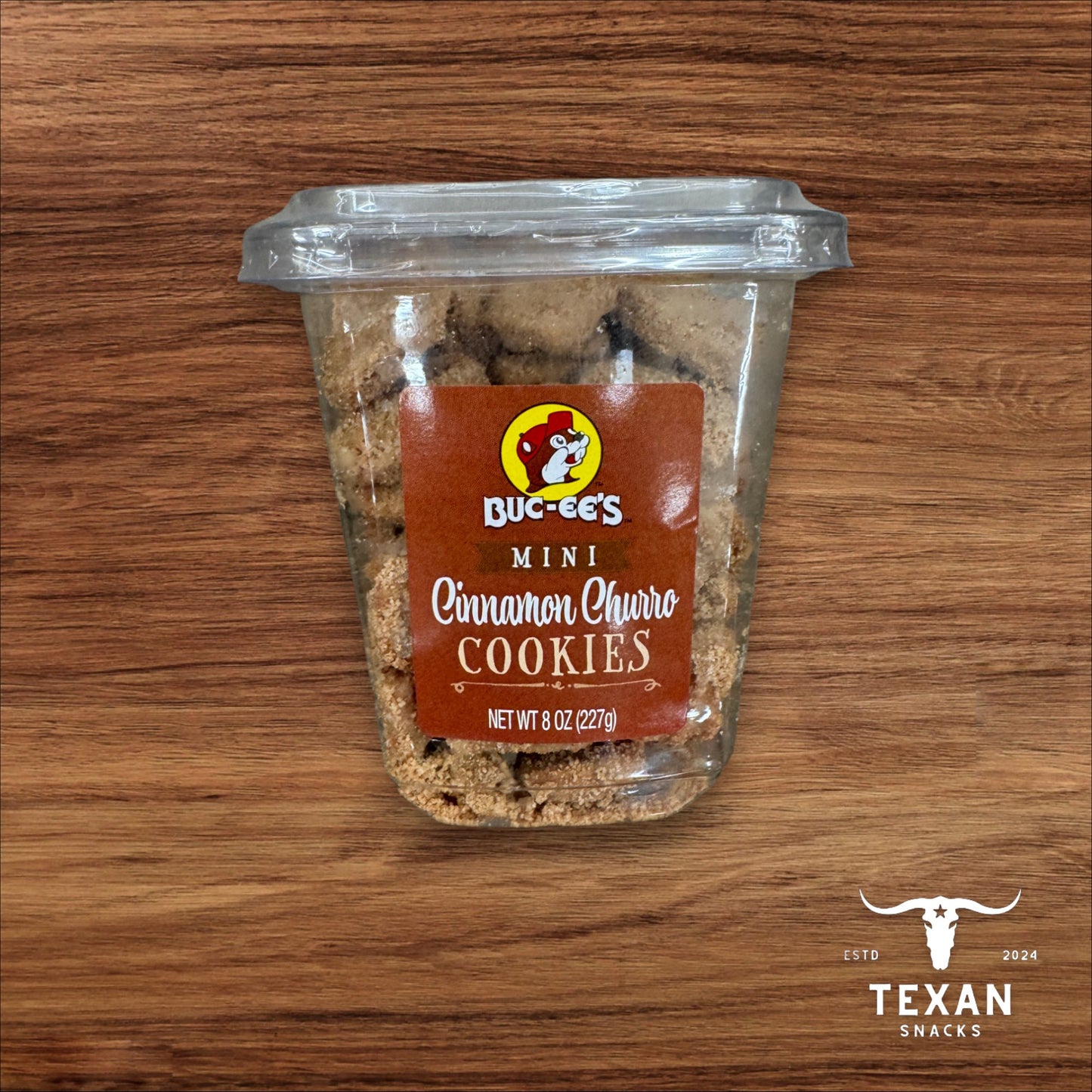 Buc-ee's Mini Cookies Tubs - Mini Cinnamon Churro Cookies