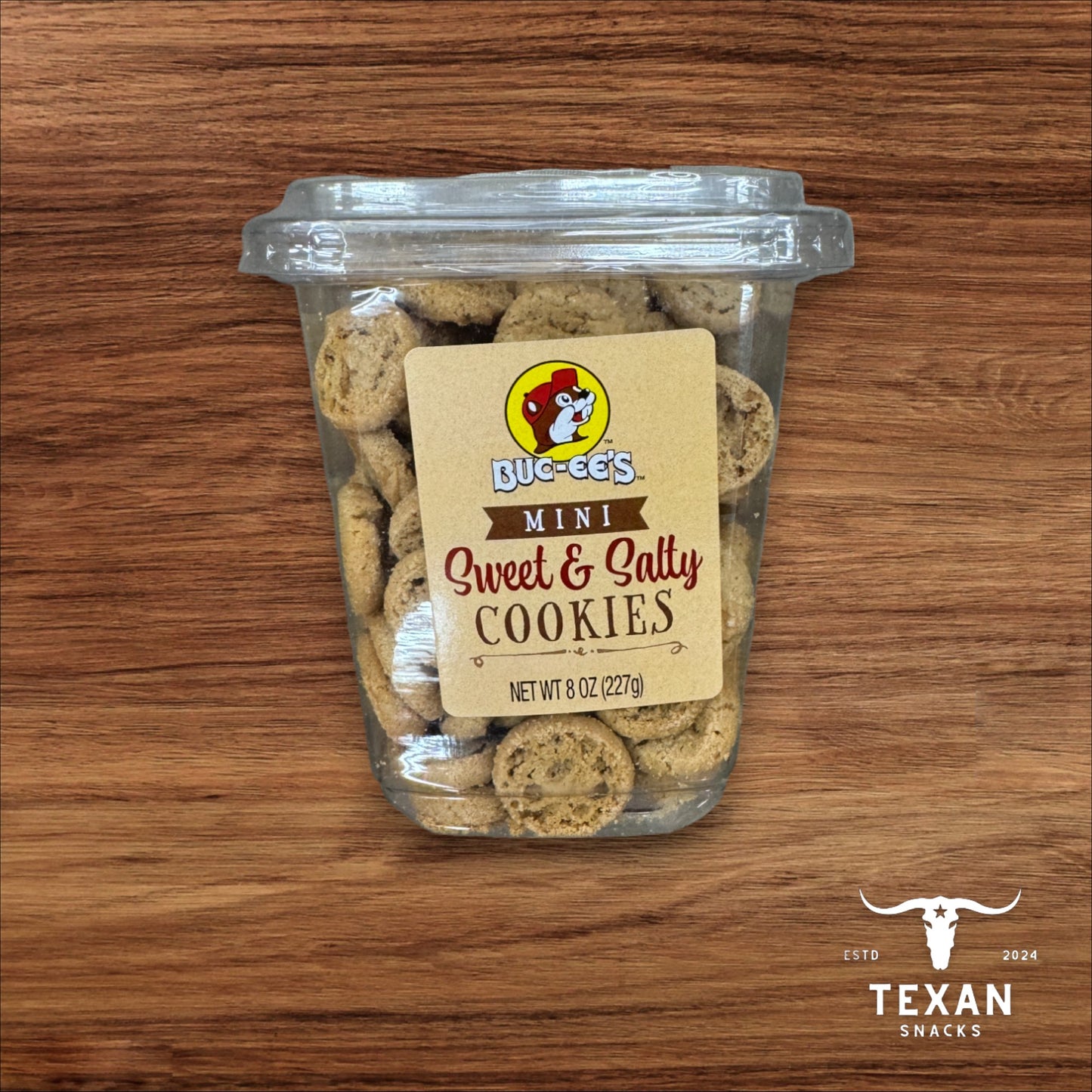 Buc-ee's Mini Cookies Tubs - Mini Sweet and Salty Cookies
