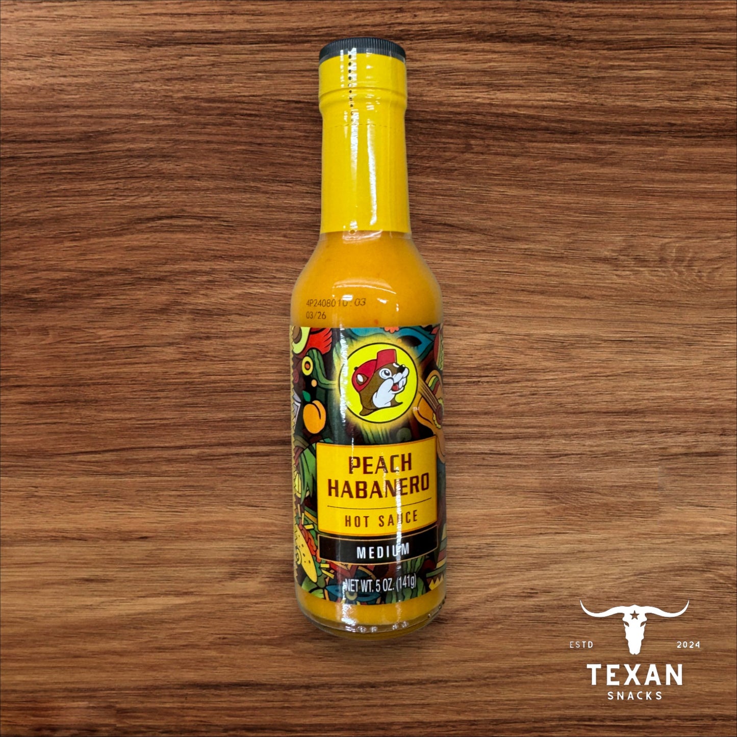 Buc-ee's Peach Habanero Hot Sauce - Medium
