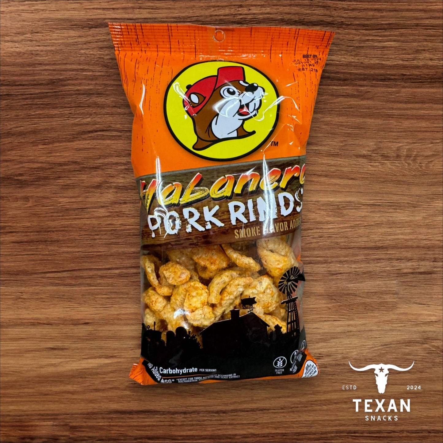 Buc-ee's Pork Rinds - Habanero
