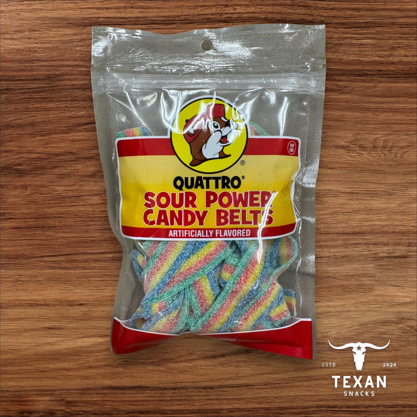 Buc-ee's Sour Power Candy Belts - Quattro
