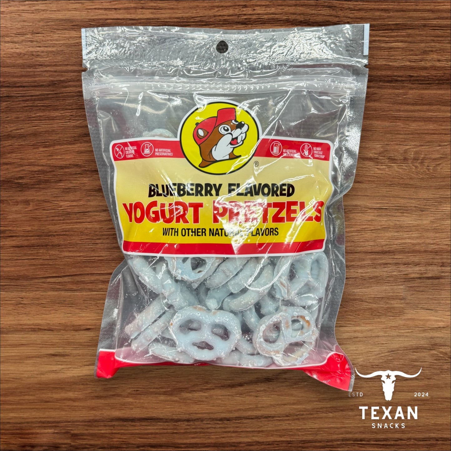 Buc-ee's Yogurt Pretzels - Blueberry