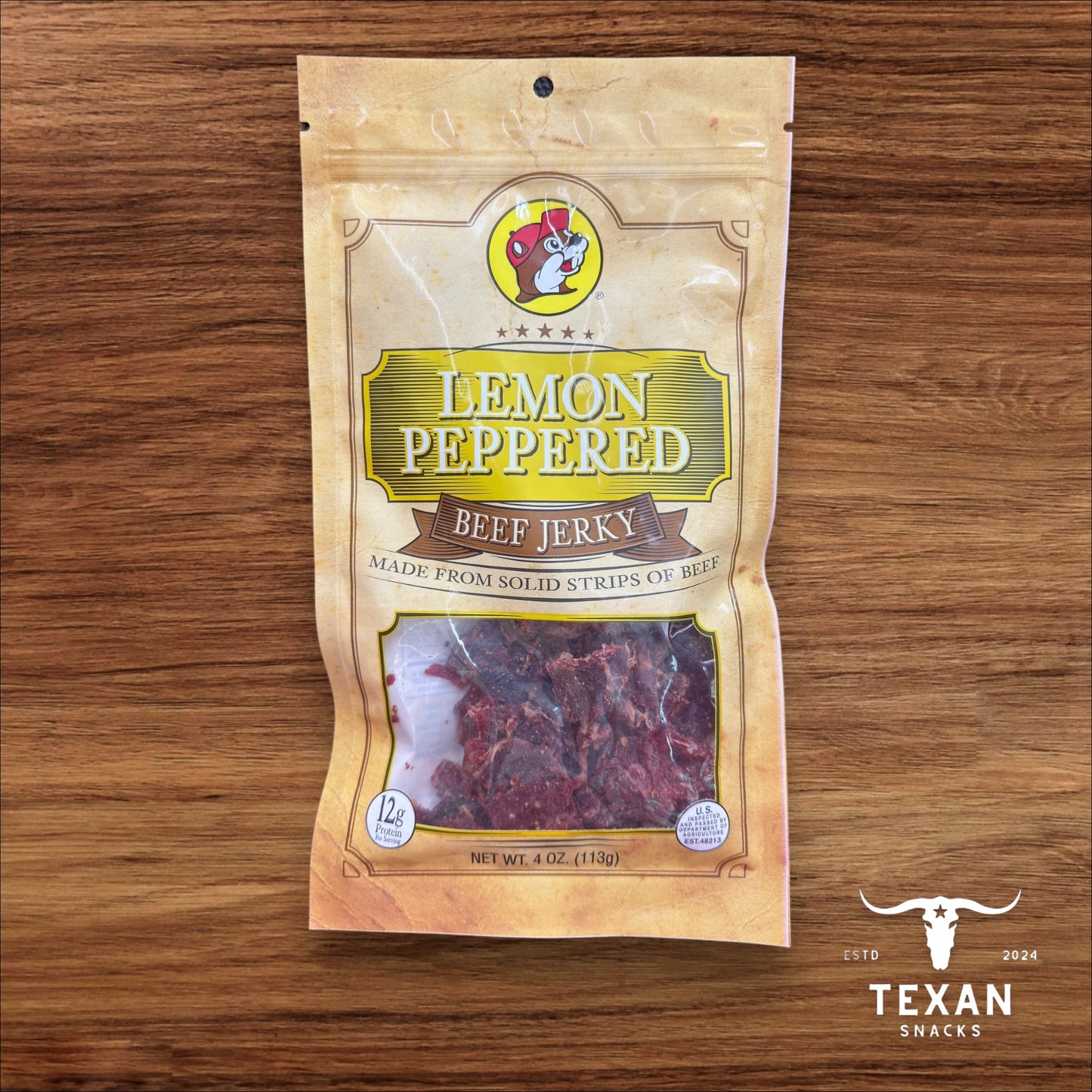 Buc-ee's Lemon Peppered Beef Jerky