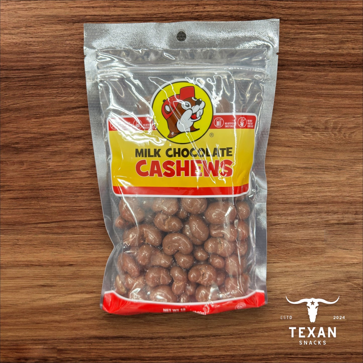 Buc-ee's Milk Chocolate Cashews