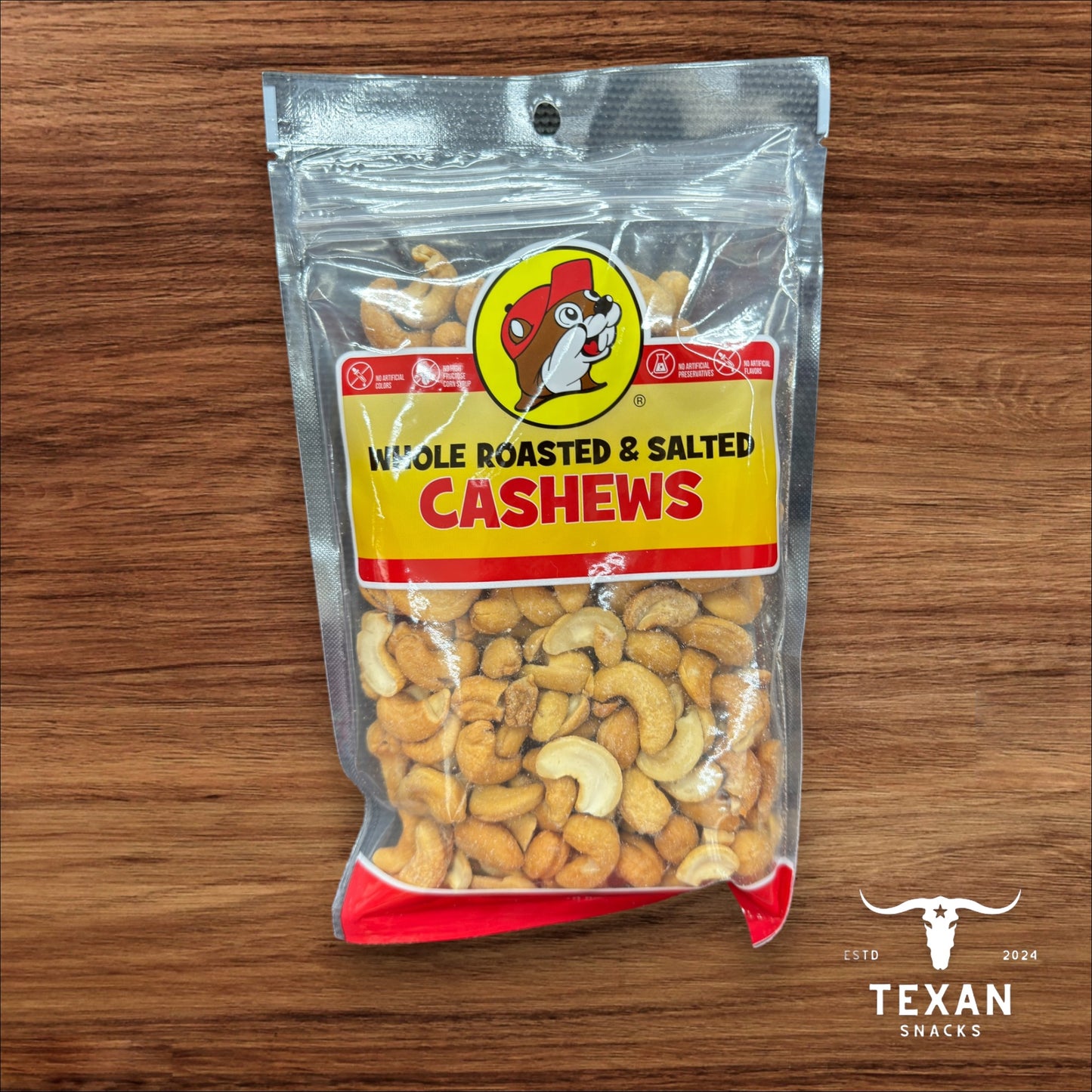 Buc-ee's Roasted and Salted Large Cashews