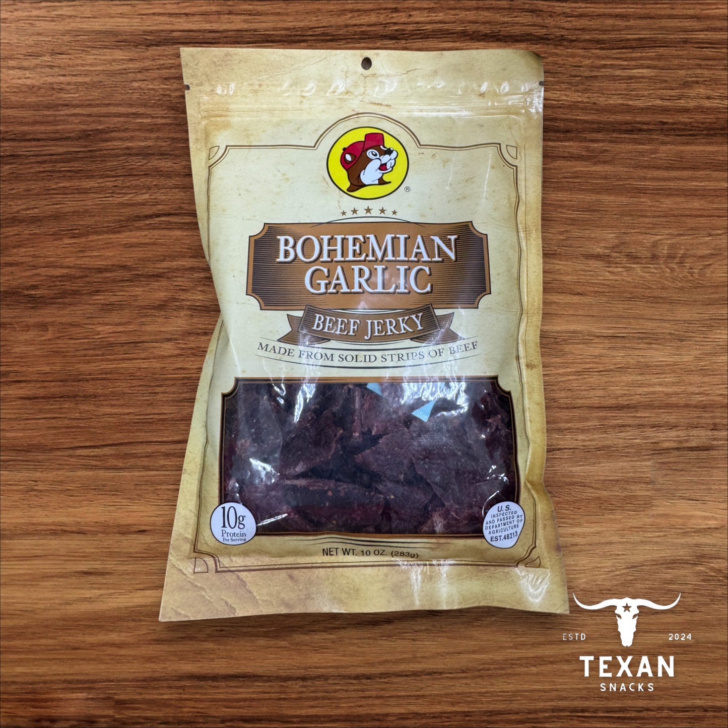 Buc-ee's Bohemian Recipe Garlic Beef Jerky - 10 oz