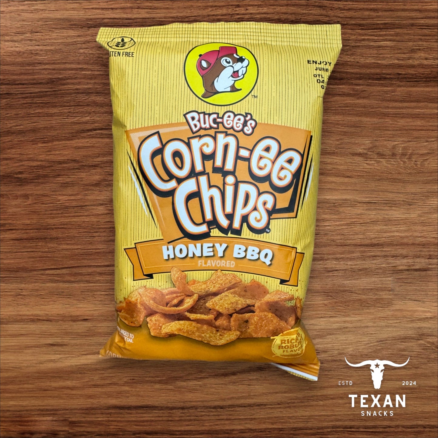 Buc-ee's Corn-ee Chips - Honey BBQ