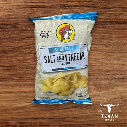 Buc-ee's Kettle Cooked Potato Chips - Salt and Vinegar