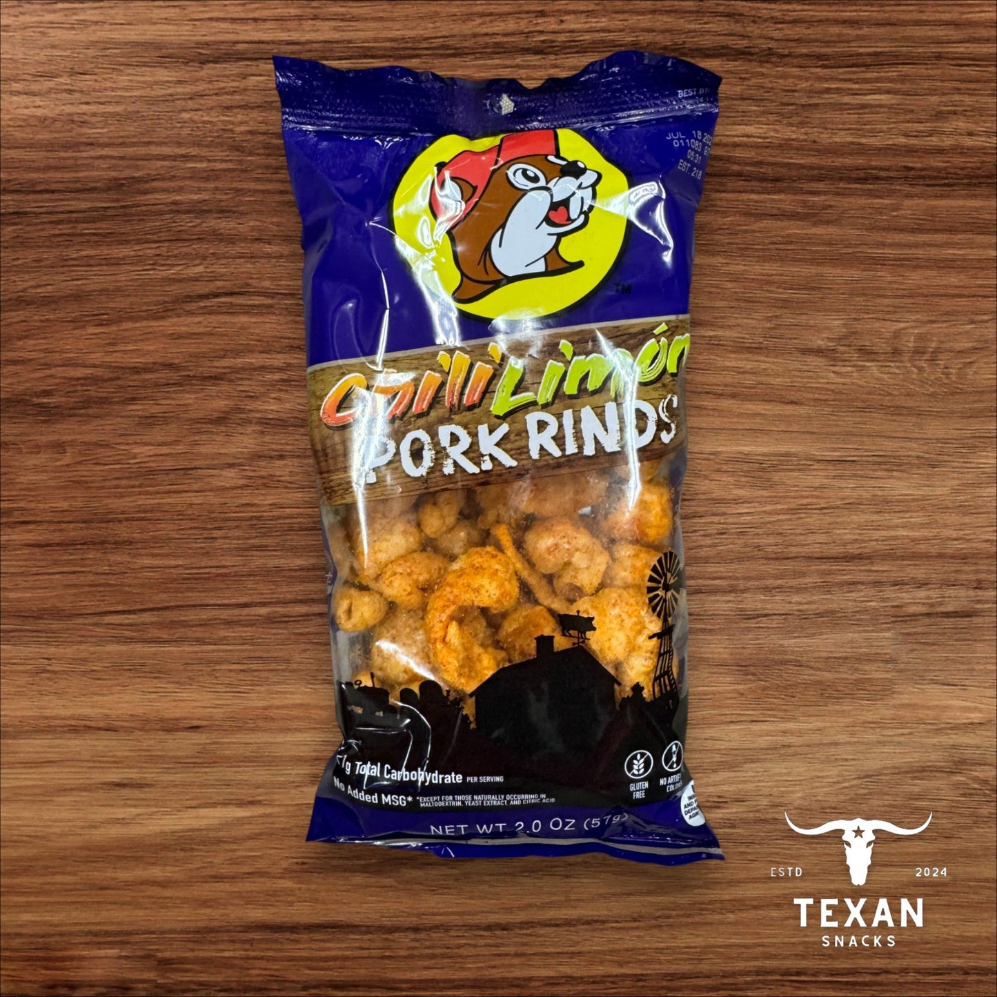 Buc-ee's Pork Rinds - Chili Lime