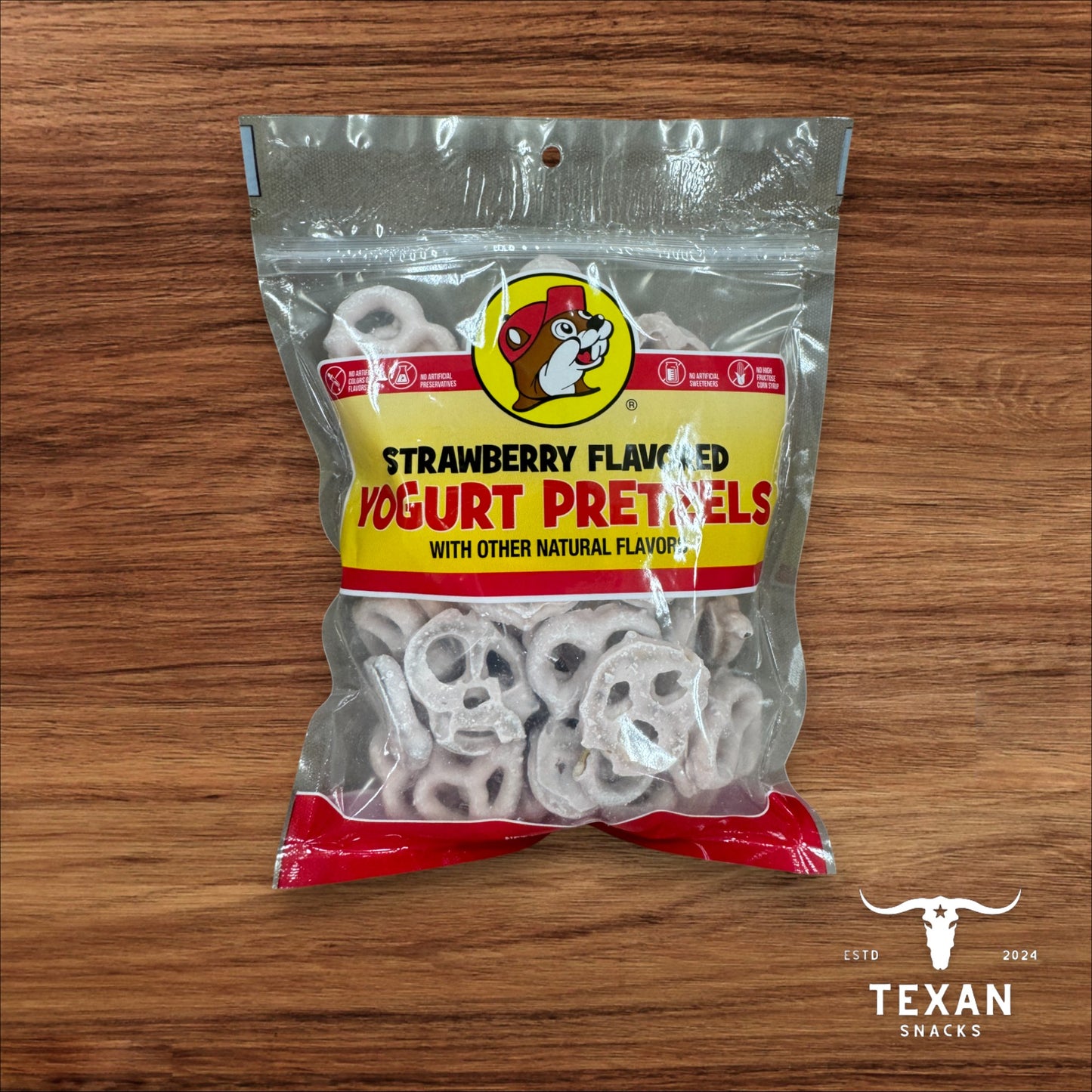 Buc-ee's Yogurt Pretzels - Strawberry